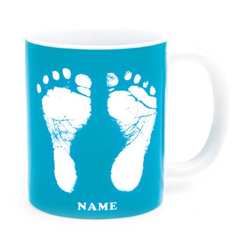 【ai mug｜生まれた時の記録が詰まったマグカップ】 手形 足形 名入れ オリジナルマグカップ  誕生日  赤ちゃん 敬老の日 母の日 父の日 出産記念 お祝い |  | 06