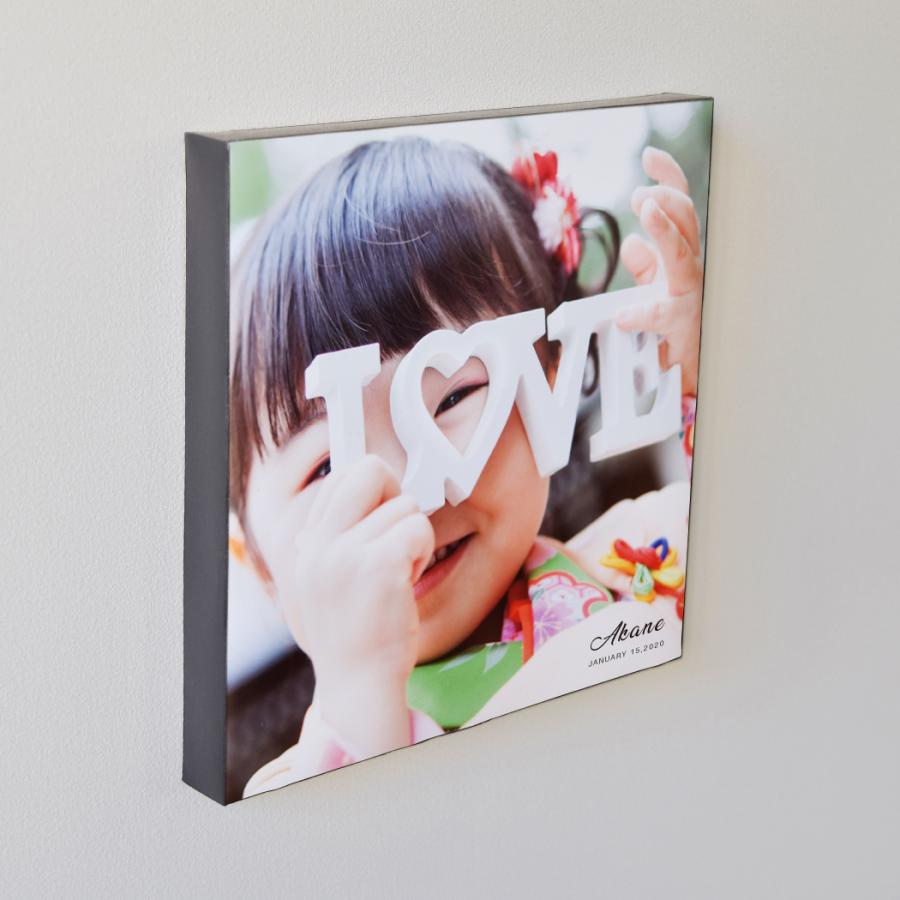 【アイフォト｜スクエア名前入りフォトパネル】赤ちゃん 敬老の日 父の日 母の日 出産祝い 出産記念 内祝い ギフト 記念 足形手形 名入れ 誕生日 |  | 01
