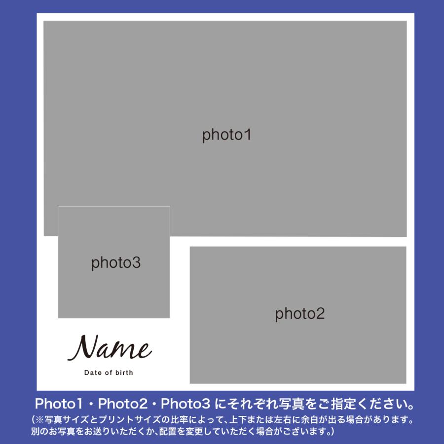 【アイフォト｜スクエア名前入りフォトパネルIII】敬老の日 父の日 母の日 出産祝い 出産記念 内祝い ギフト 記念 足形手形 名入れ 誕生日 |  | 04