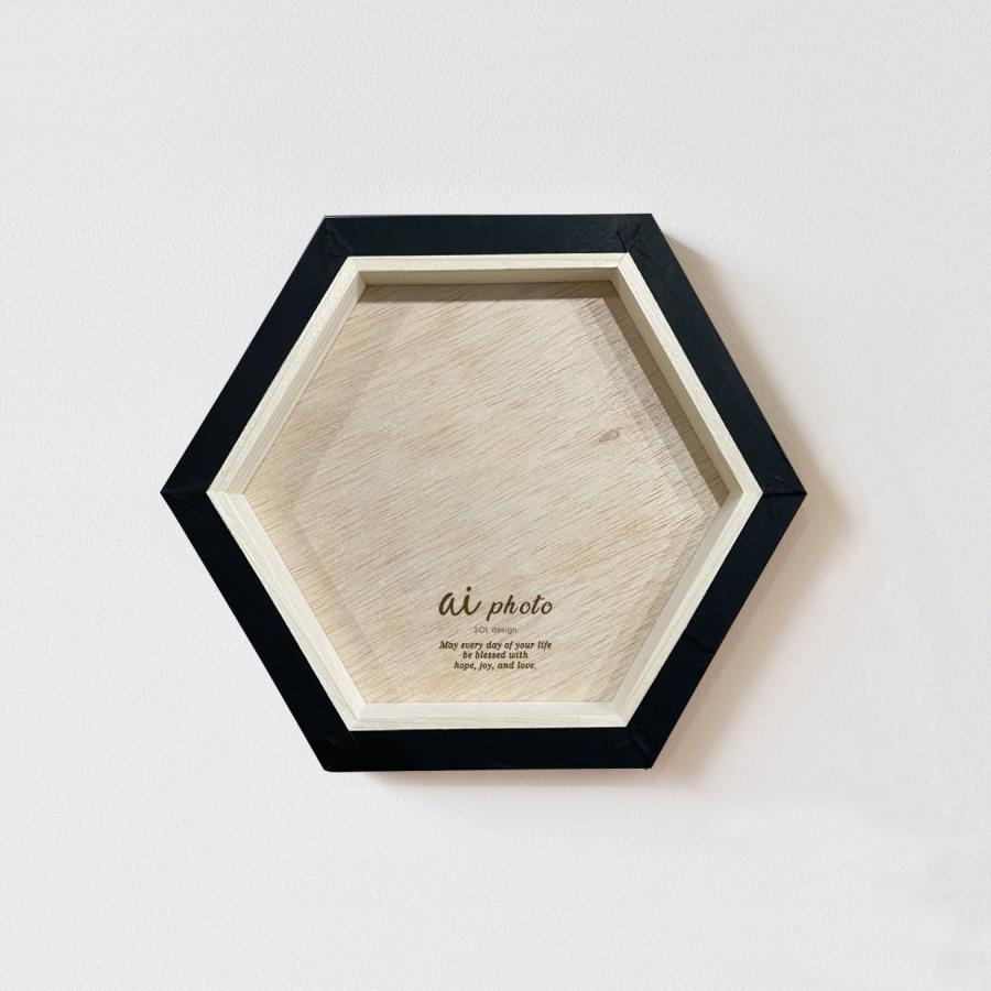 【アイフォト｜ヘキサゴン名前入りフォトパネル】赤ちゃん 敬老の日 父の日 母の日 出産祝い 出産記念 内祝い ギフト 記念 足形手形 名入れ 誕生日 |  | 05