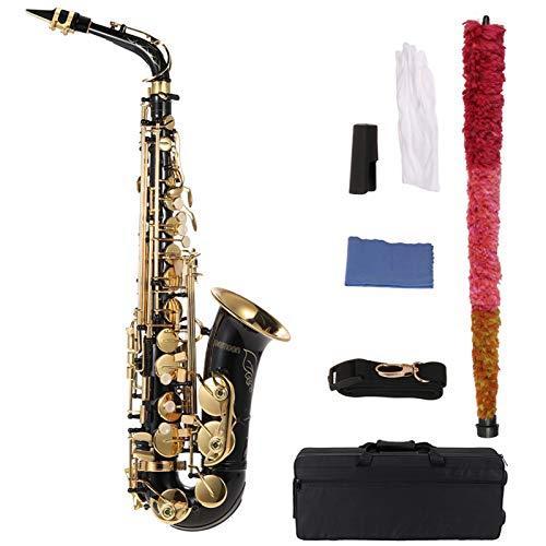 代引き手数料無料 Ammoonアルトサックス E Saxophone サックス木管楽器ブラック 彫刻 セット ケース付き 初心者入門セット 公式 Www Hie Net In