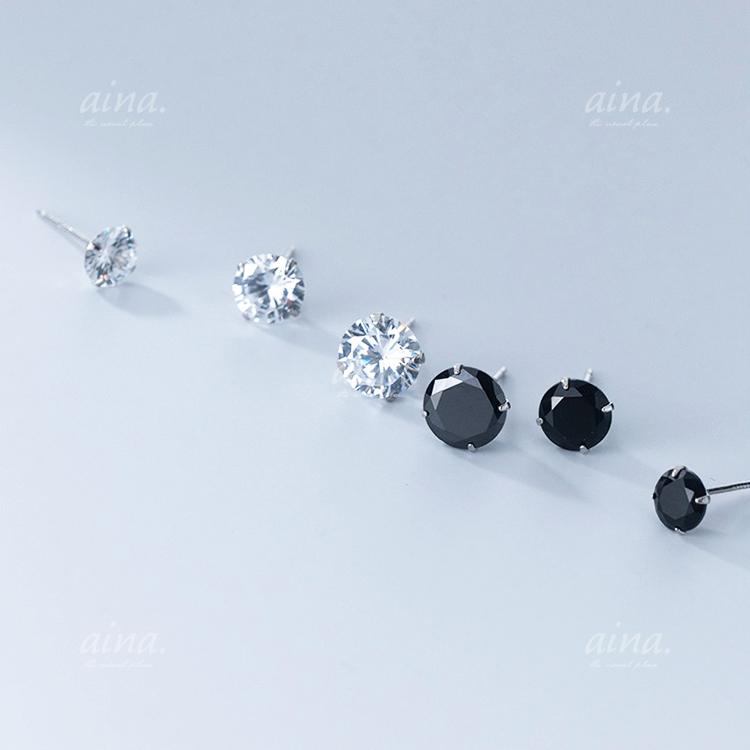 ピアス レディース メンズ プラチナ仕上げ シルバー925 シルバーピアス Sv925 6mm 1粒 一粒 ペア 代 30代 40代 Pis C11 Aina 通販 Yahoo ショッピング
