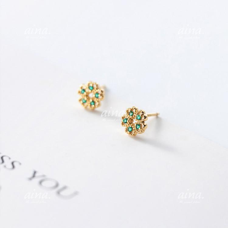 ピアス レディース 金属アレルギー対応 ニッケルフリー SV925 プラチナ仕上げ 18金仕上げ K18GP フラワーレース 花 小さい 小さめ 両耳用 20代 30代 40代 | ブランド登録なし | 02