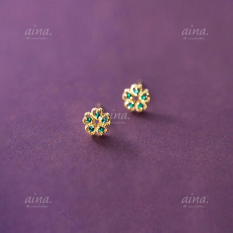 ピアス レディース 金属アレルギー対応 ニッケルフリー SV925 プラチナ仕上げ 18金仕上げ K18GP フラワーレース 花 小さい 小さめ 両耳用 20代 30代 40代 | ブランド登録なし | 04