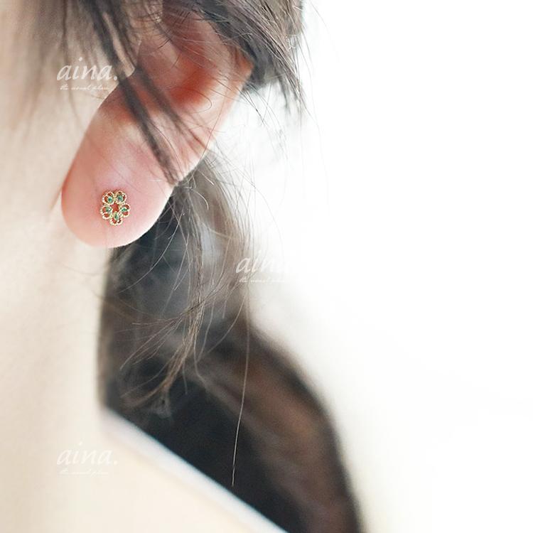 ピアス レディース 金属アレルギー対応 ニッケルフリー SV925 プラチナ仕上げ 18金仕上げ K18GP フラワーレース 花 小さい 小さめ 両耳用 20代 30代 40代 | ブランド登録なし | 05