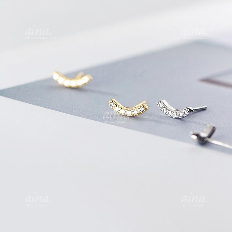 ピアス レディース 金属アレルギー対応 ニッケルフリー SV925 プラチナ仕上げ 18金仕上げ K18GP クレール 小さい 小さめ 両耳用 20代 30代 40代 | ブランド登録なし | 02