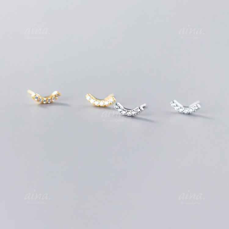 ピアス レディース 金属アレルギー対応 ニッケルフリー SV925 プラチナ仕上げ 18金仕上げ K18GP クレール 小さい 小さめ 両耳用 20代 30代 40代 | ブランド登録なし | 03