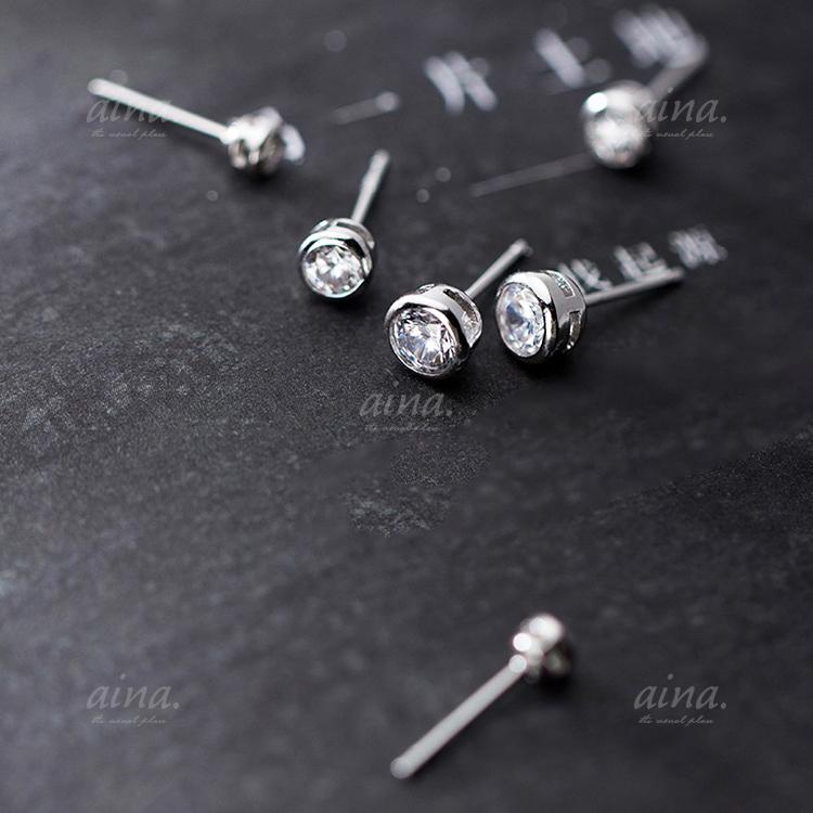 ピアス レディース 金属アレルギー対応 ニッケルフリー SV925 プラチナ仕上げ フクリン 3サイズ 小さい 小さめ 両耳用 | ブランド登録なし | 01