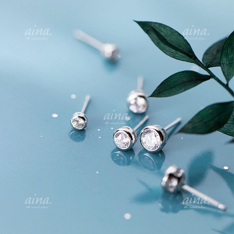 ピアス レディース 金属アレルギー対応 ニッケルフリー SV925 プラチナ仕上げ フクリン 3サイズ 小さい 小さめ 両耳用 | ブランド登録なし | 02