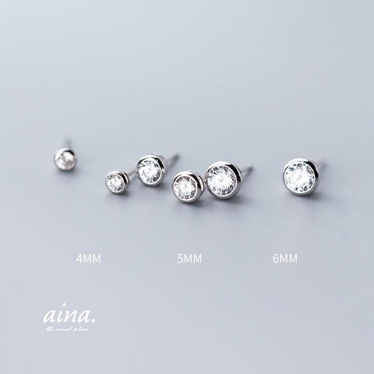 ピアス レディース 金属アレルギー対応 ニッケルフリー SV925 プラチナ仕上げ フクリン 3サイズ 小さい 小さめ 両耳用 | ブランド登録なし | 03