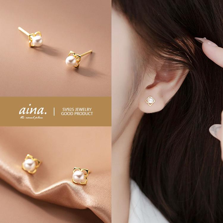 VEERT ピアス　バールピアス　ピアス 予約配送 7/26~(8MM)】エトレ パール ピアス：シルバー(2 SIZE