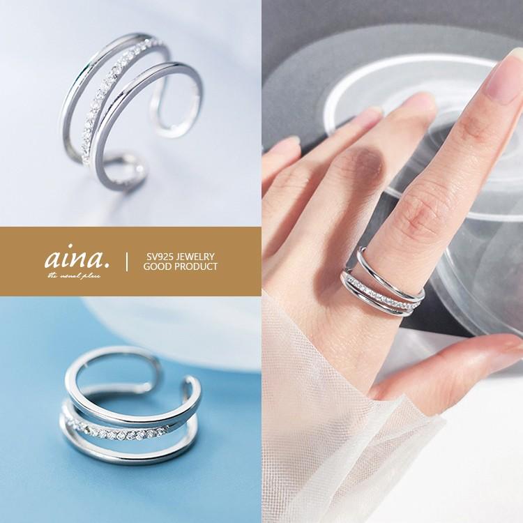 指輪 リング レディース おしゃれ プラチナ仕上げ シルバー925 シルバーリング Sv925 ダイヤモンドcz 3連 ロイ フリーサイズ 受注生産特別特価 Ris Cf40 Aina 通販 Yahoo ショッピング