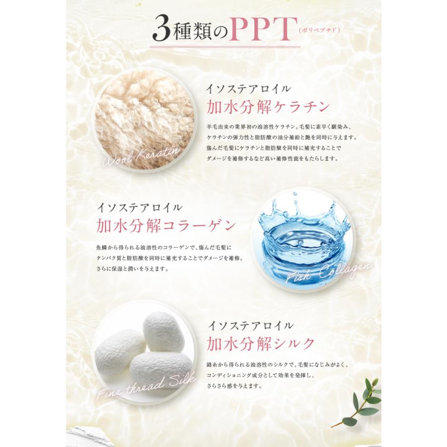 定形外郵便 送料無料 アイナボーテ PPTヘアオイル ノンシリコン 油溶性ケラチン コラーゲン配合 ヘアーオイル | aina beaute | 06