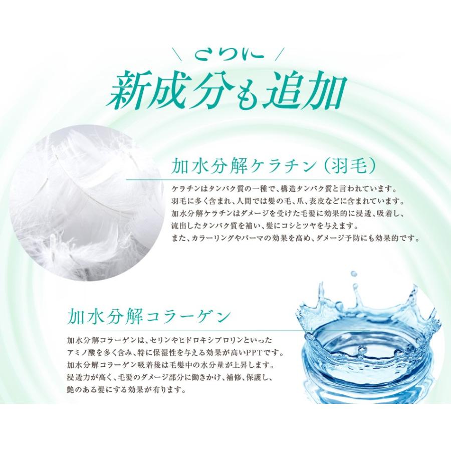 送料無料 3本セット トリートメント不要 アイナボーテPPTコラーゲン＆シルクシャンプー400ml キャピキシル配合スカルプシャンプーノンシリコン | aina beaute | 10