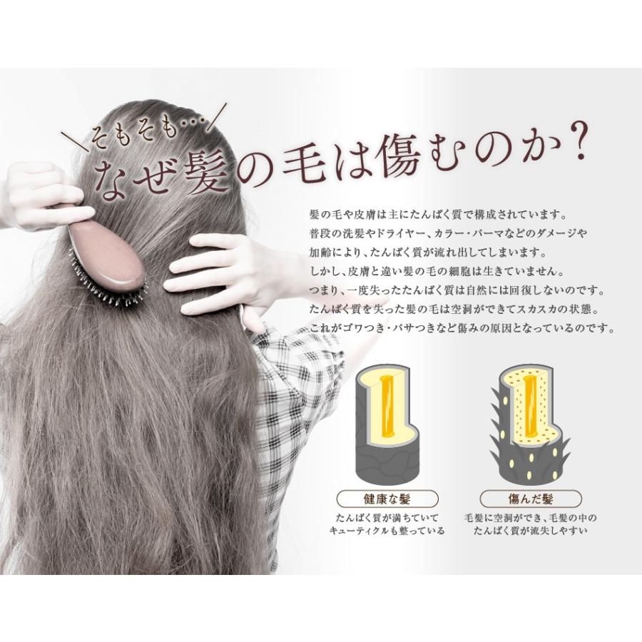 送料無料 3本セット トリートメント不要 アイナボーテPPTコラーゲン＆シルクシャンプー400ml キャピキシル配合スカルプシャンプーノンシリコン | aina beaute | 06