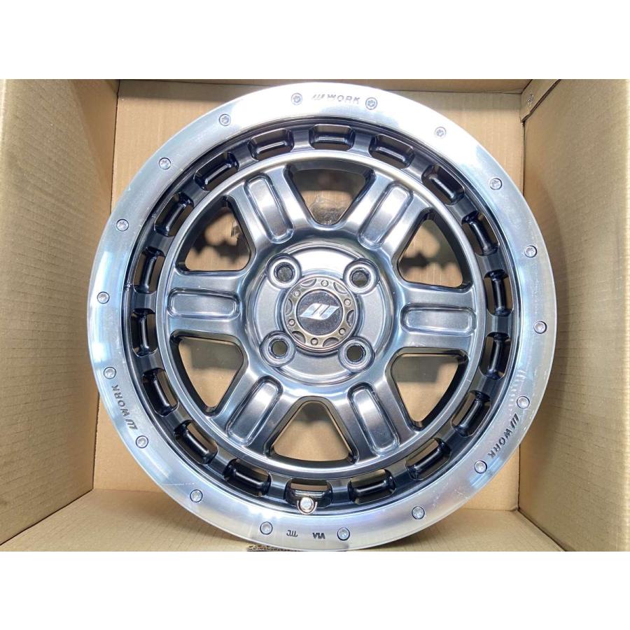 〈送料込み♡〉WORK 中古ホイール4本セット 中古ホイール 4本 WORK CRAG CG-TG2 15x5.0 45 100-4穴 中古アルミ