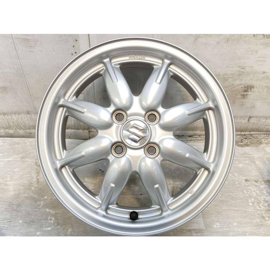 中古ホイール 4本 スズキ純正 15x4.5 45 100-4穴 中古アルミホイール