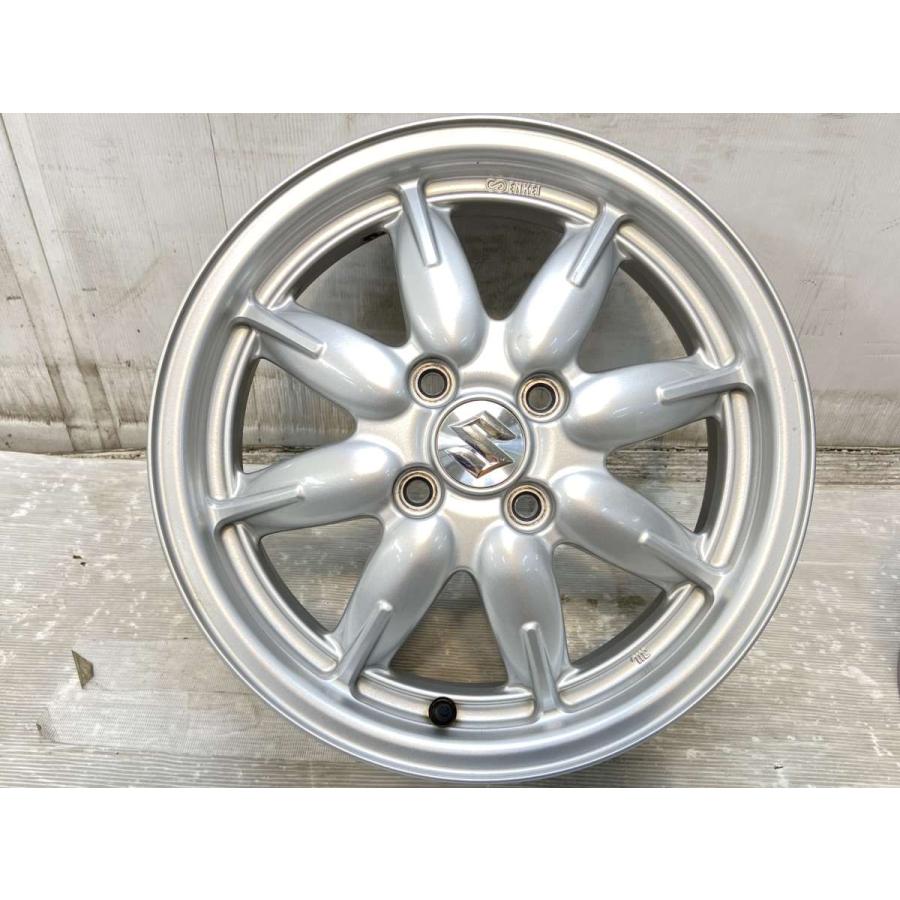 中古ホイール 4本 スズキ純正 15x4.5 45 100-4穴 中古アルミホイール
