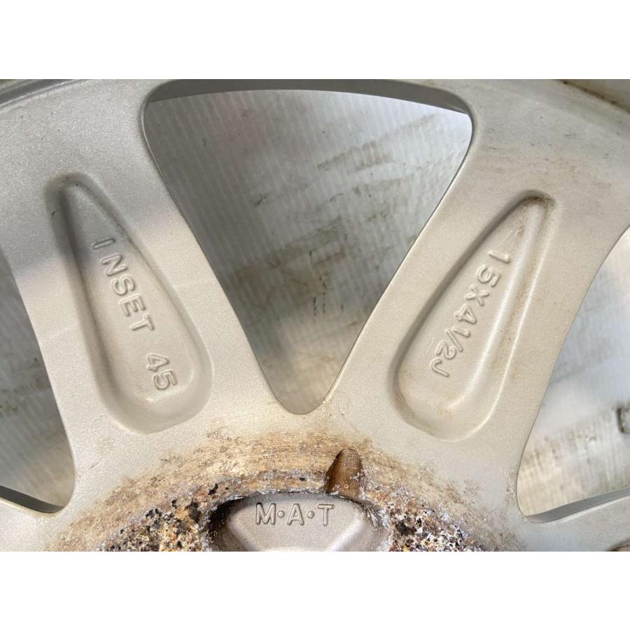 中古ホイール 4本 スズキ純正 15x4.5 45 100-4穴 中古アルミホイール