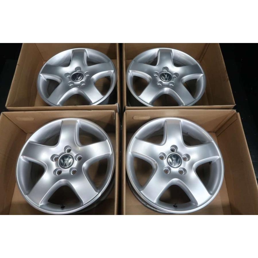 中古ホイール 4本 フォルクスワーゲン純正 17x7.0 55 112-5穴 中古