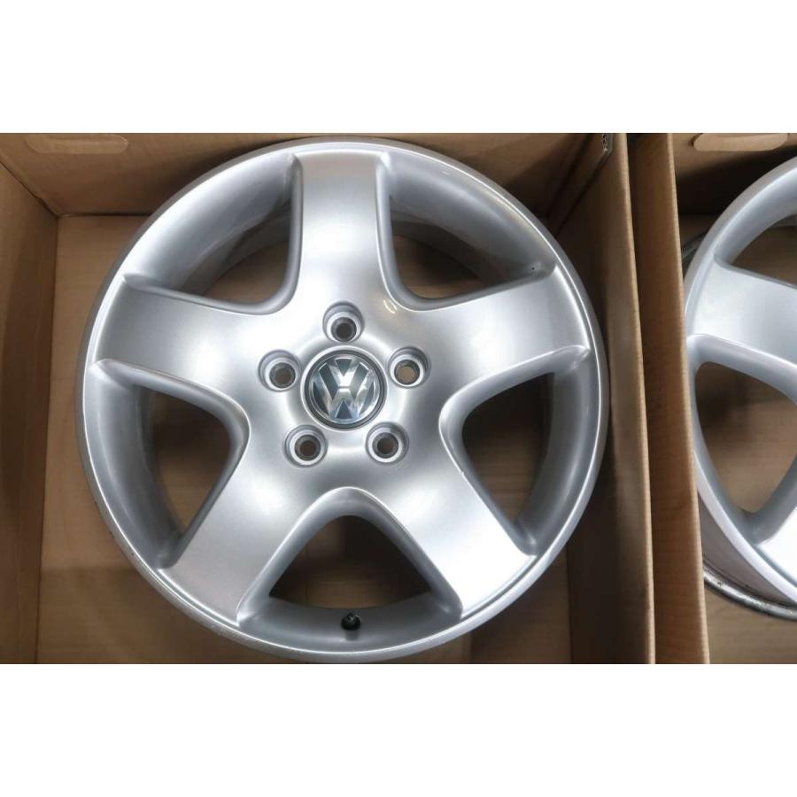 中古ホイール 4本 フォルクスワーゲン純正 17x7.0 55 112-5穴 中古