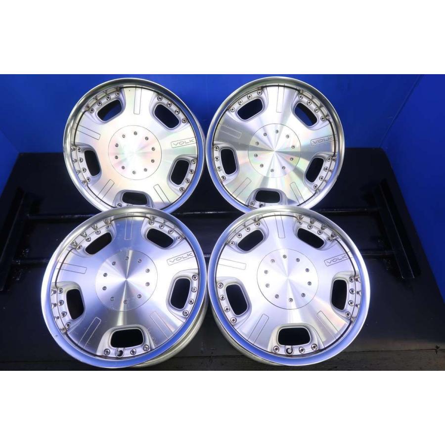 中古ホイール 4本 RAYS VOLK DD ディッシュ 17x8.0 44 114.3-5穴 中古