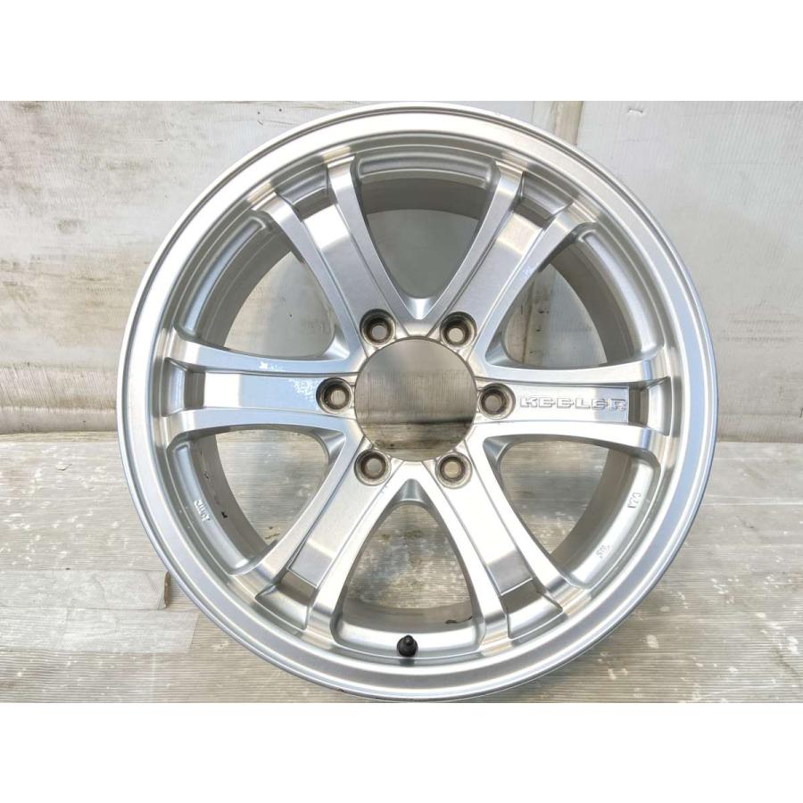 中古ホイール 4本 WEDS キーラー 17x7.5 25 139.7-6穴 中古アルミ