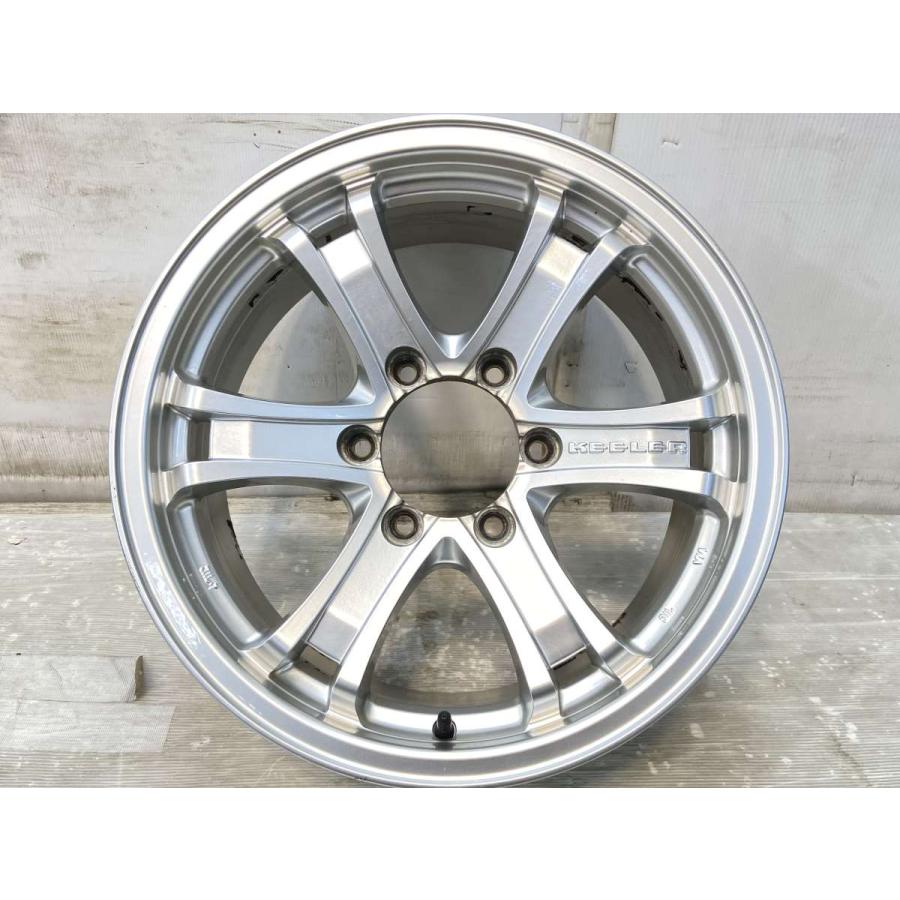 中古ホイール 4本 WEDS キーラー 17x7.5 25 139.7-6穴 中古アルミ