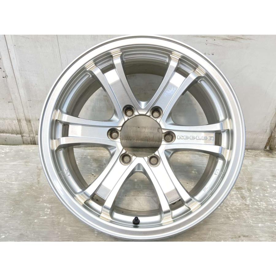 中古ホイール 4本 WEDS キーラー 17x7.5 25 139.7-6穴 中古アルミ