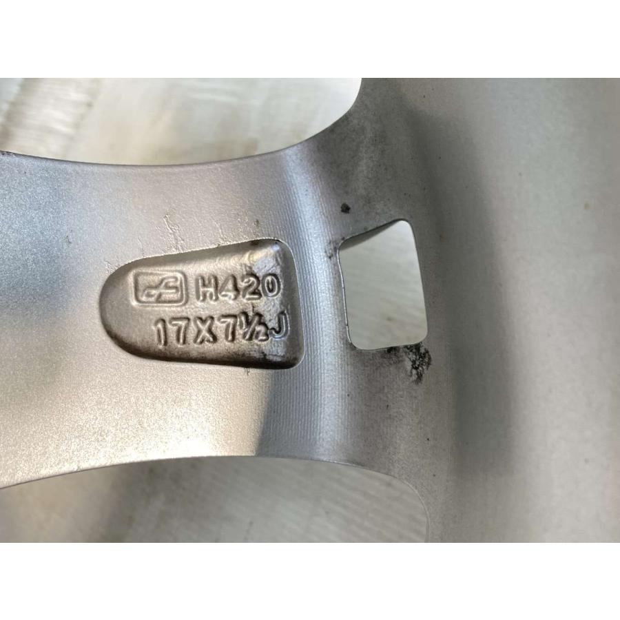 中古ホイール 4本 WEDS キーラー 17x7.5 25 139.7-6穴 中古アルミ