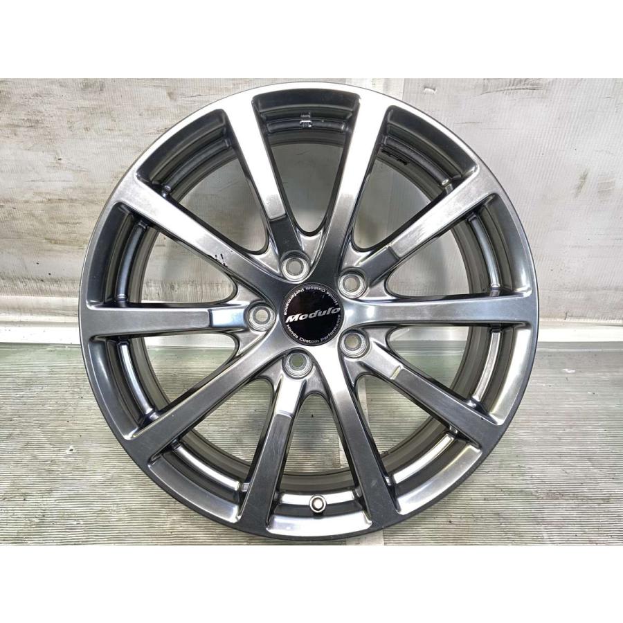 中古ホイール 4本 ホンダ純正 モデューロ 18x7.0 55 114.3-5穴 中古 