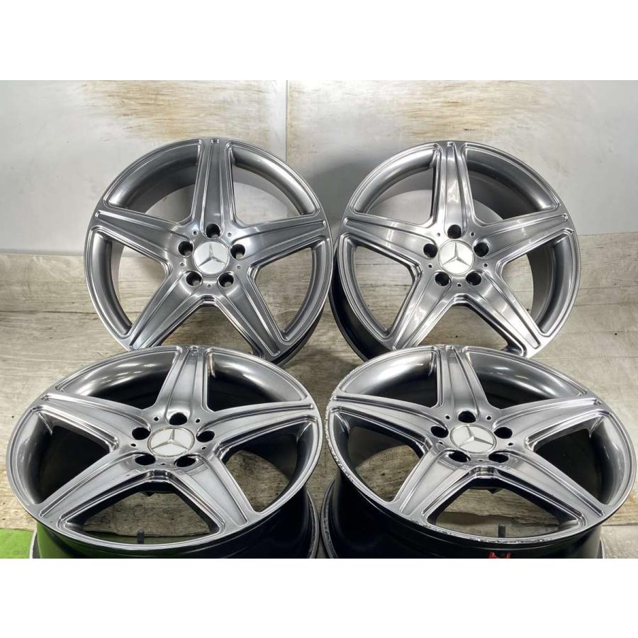 中古ホイール 4本 18x8.0 32 112-5穴 中古アルミホイール : タイヤ