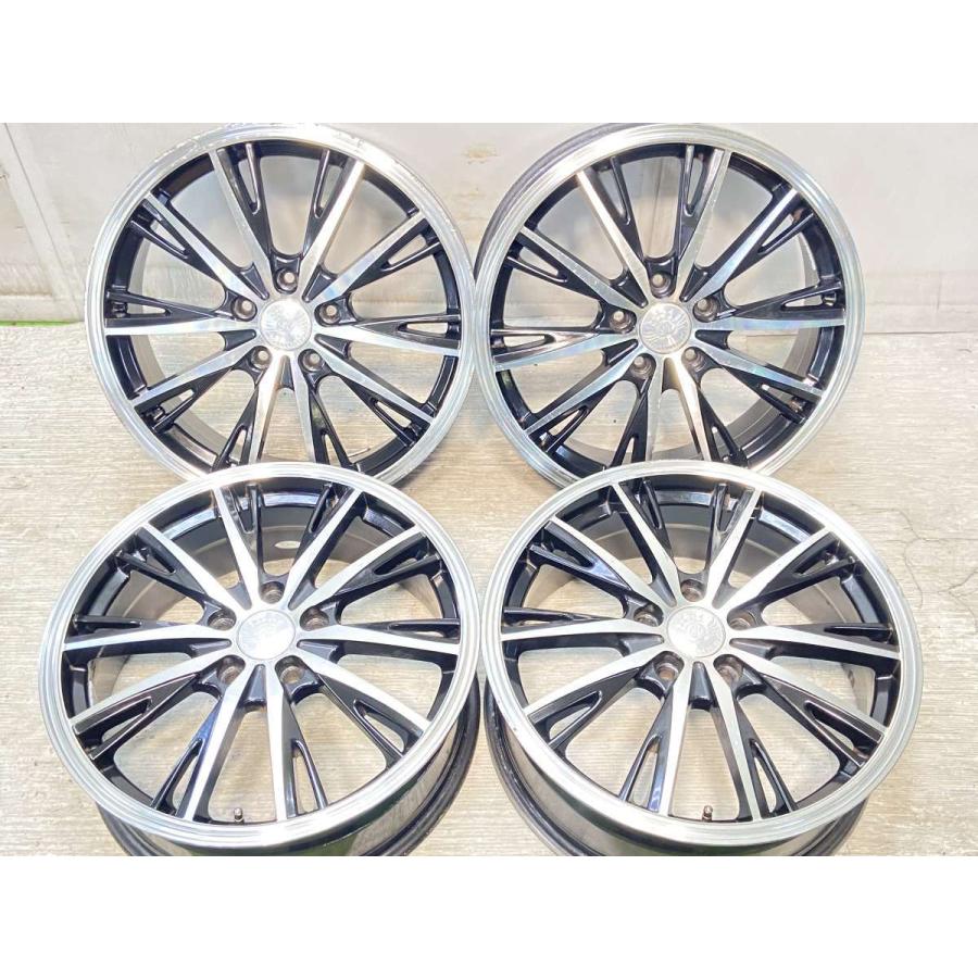 中古ホイール 4本 PRODUCED BY AI 18x7.0 55 114.3-5穴 中古アルミ
