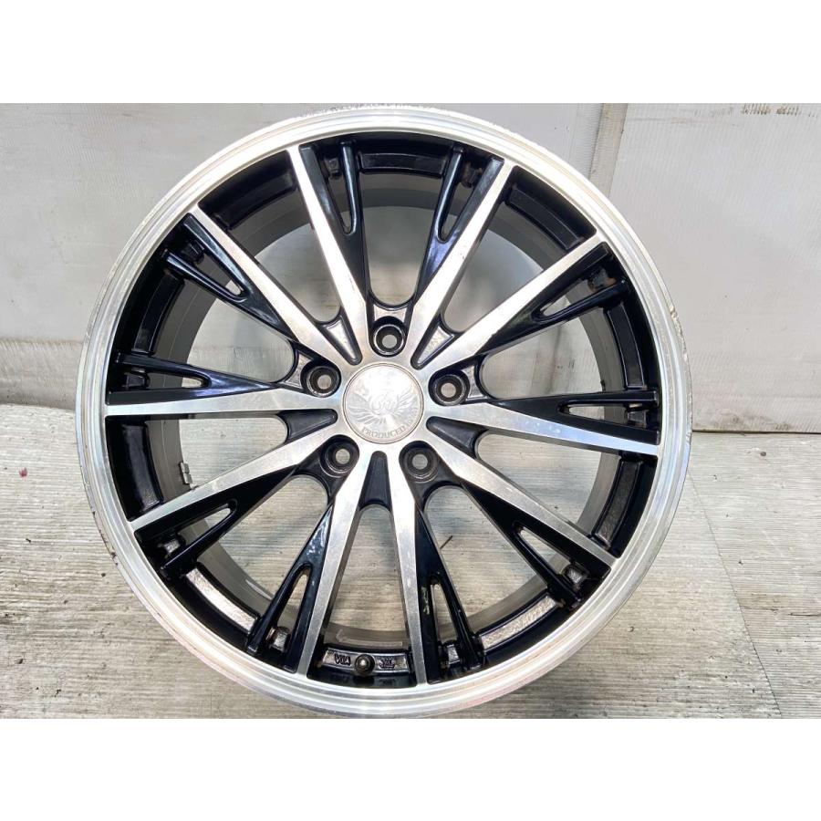 中古ホイール 4本 PRODUCED BY AI 18x7.0 55 114.3-5穴 中古アルミ