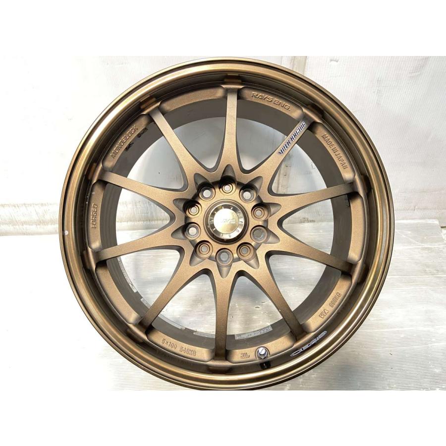 中古ホイール 4本 RAYS ボルクレーシングCE28N 18x7.5 43 114.3-5穴