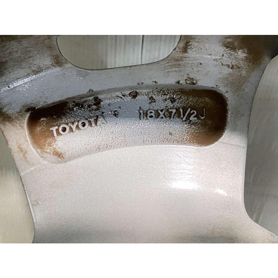 中古ホイール 4本 トヨタ純正 18x7.5 30 139.7-6穴 中古アルミ