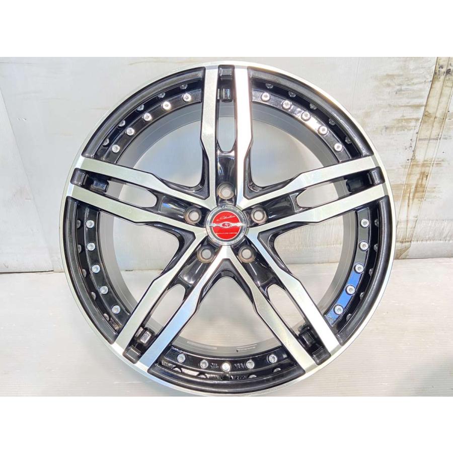 中古ホイール 4本 シャレン 19x7.5 55 114.3-5穴 中古アルミホイール