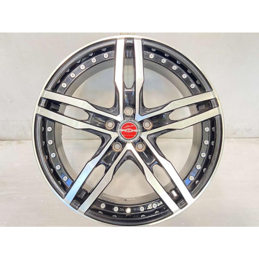 中古ホイール 4本 シャレン 19x7.5 55 114.3-5穴 中古アルミホイール