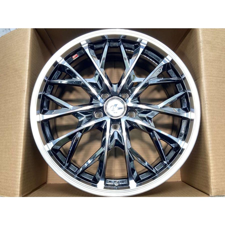 中古ホイール 4本 WEDS レオニスMV 19x7.5 40 114.3-5穴 中古アルミ