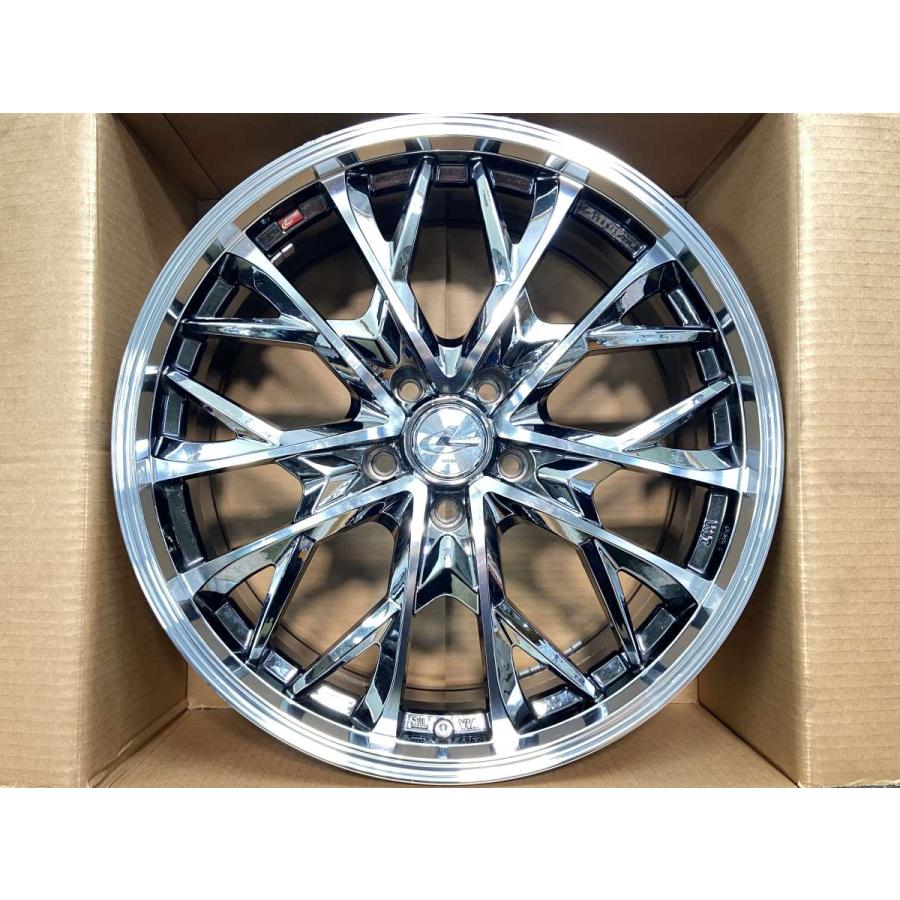 中古ホイール 4本 WEDS レオニスMV 19x7.5 40 114.3-5穴 中古アルミ