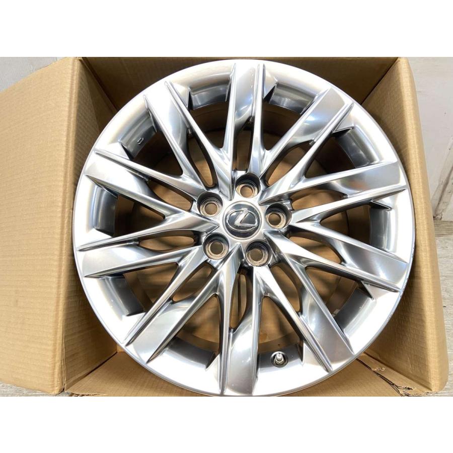 中古ホイール 4本 レクサス純正 19x8.0 25 120-5穴 中古アルミホイール