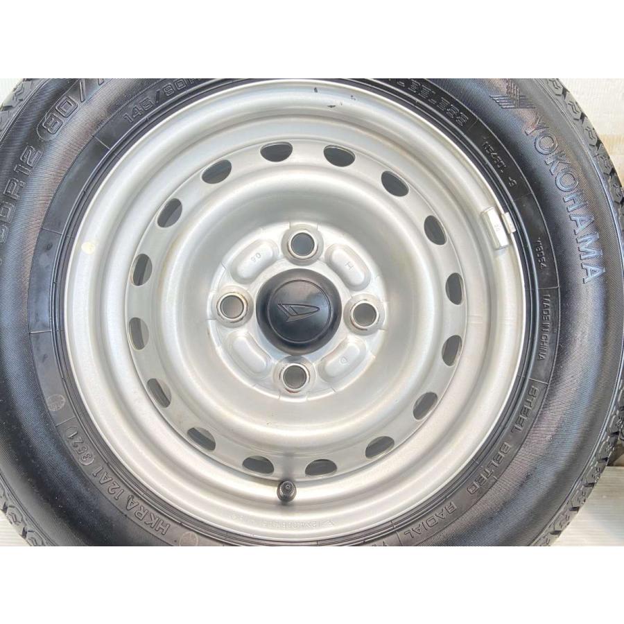 中古タイヤ サマータイヤ ホイールセット 4本セット 145/80R12 80/78 