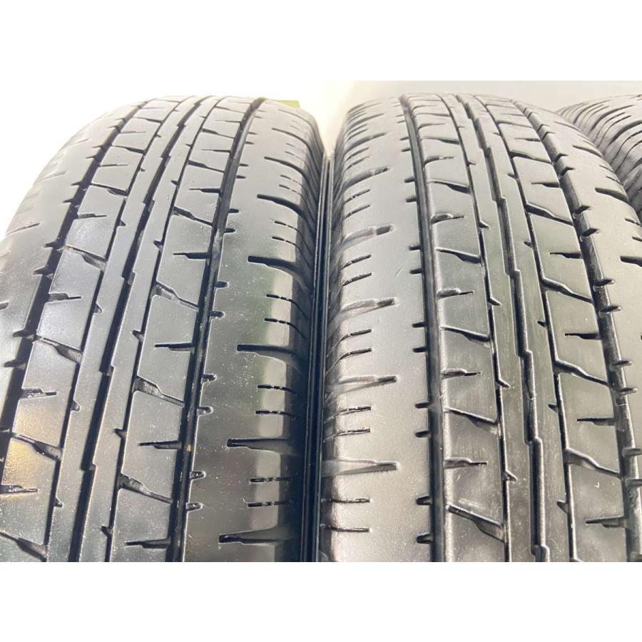 DUNLOP 中古タイヤ サマータイヤ 4本セット 145/80R12 80/78LT