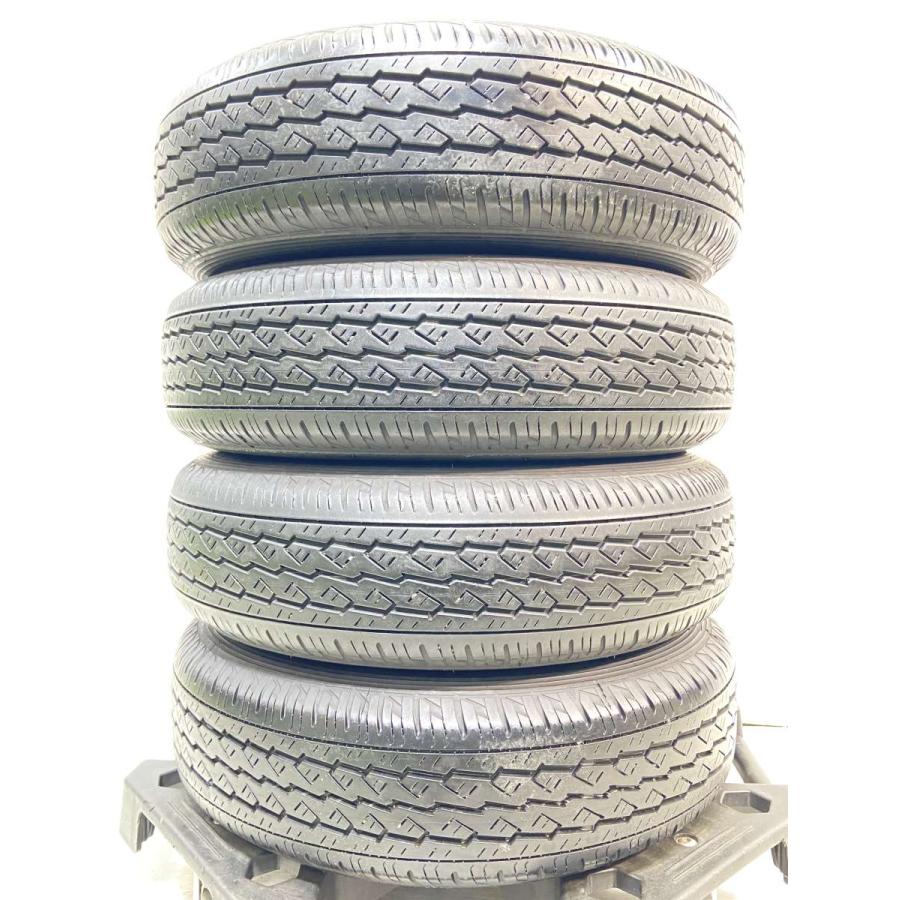 中古タイヤ サマータイヤ ホイールセット 4本セット 145/80R12 80/78LT ダイハツ純正  12x4.0  100-4穴 ブリヂストン K370｜aing｜03