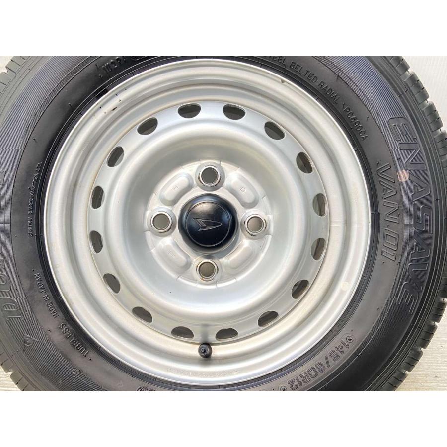 145/80R12 80/78 LT ダンロップ エナセーブ VAN01 ダイハツ純正 12x4.0 