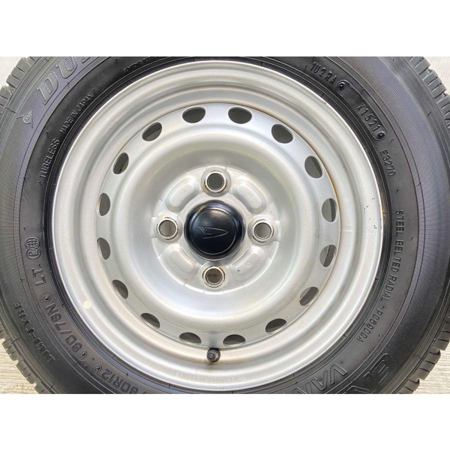 ダイハツ純正145/80R12 夏用タイヤ・ホイールセット