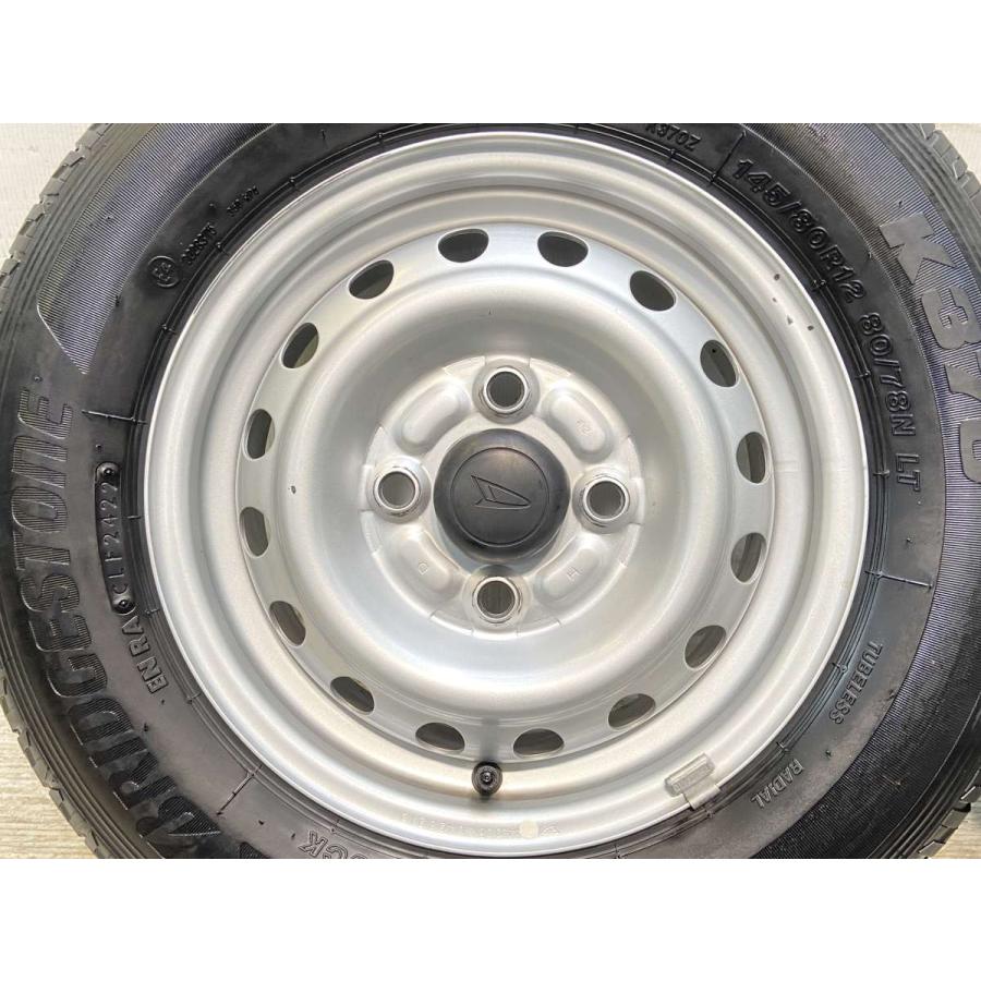BRIDGESTONE 中古タイヤ サマータイヤ ホイールセット 4本セット 145 