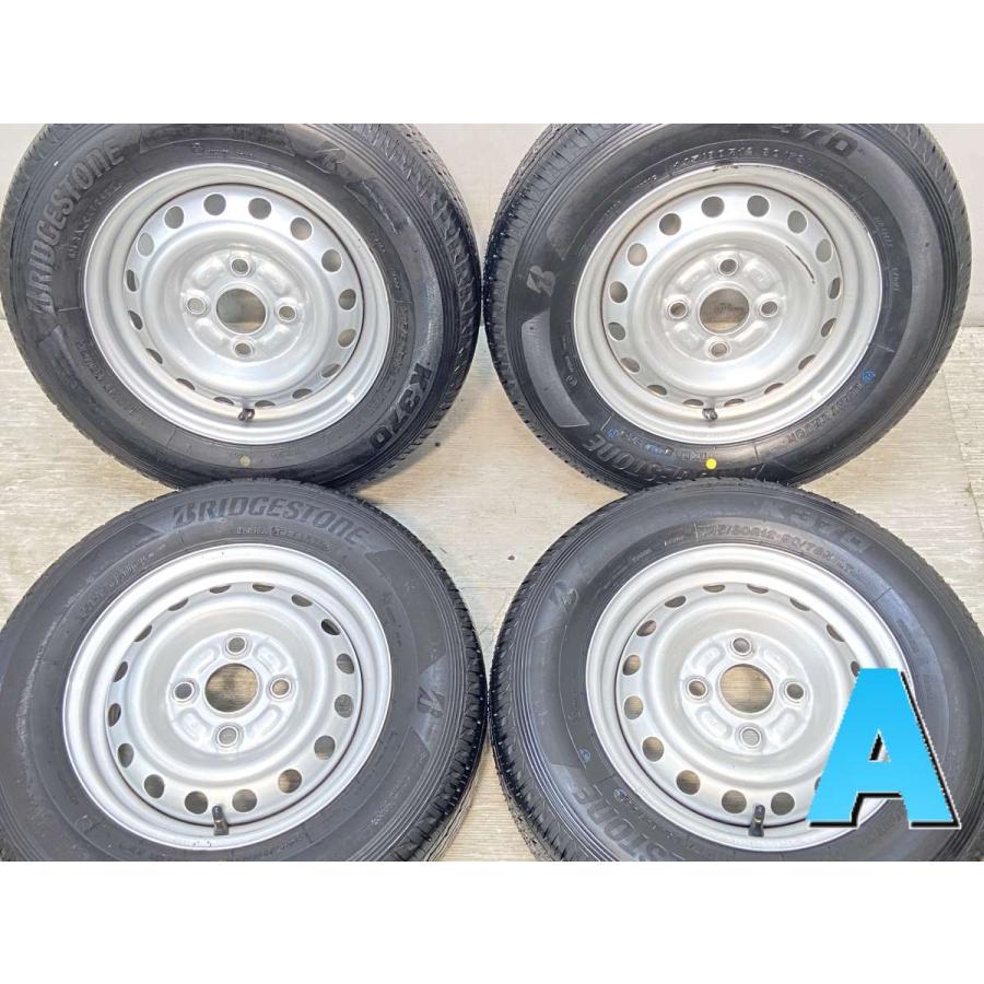 中古タイヤホイール145/80R12スズキキャリィ純正4本セット