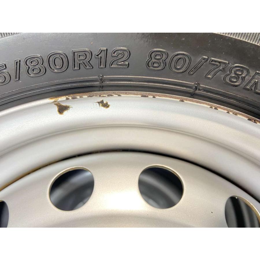 145/80/R12 タイヤホイールセット 4本 ブリヂストン 21年製 美品 145/80R12