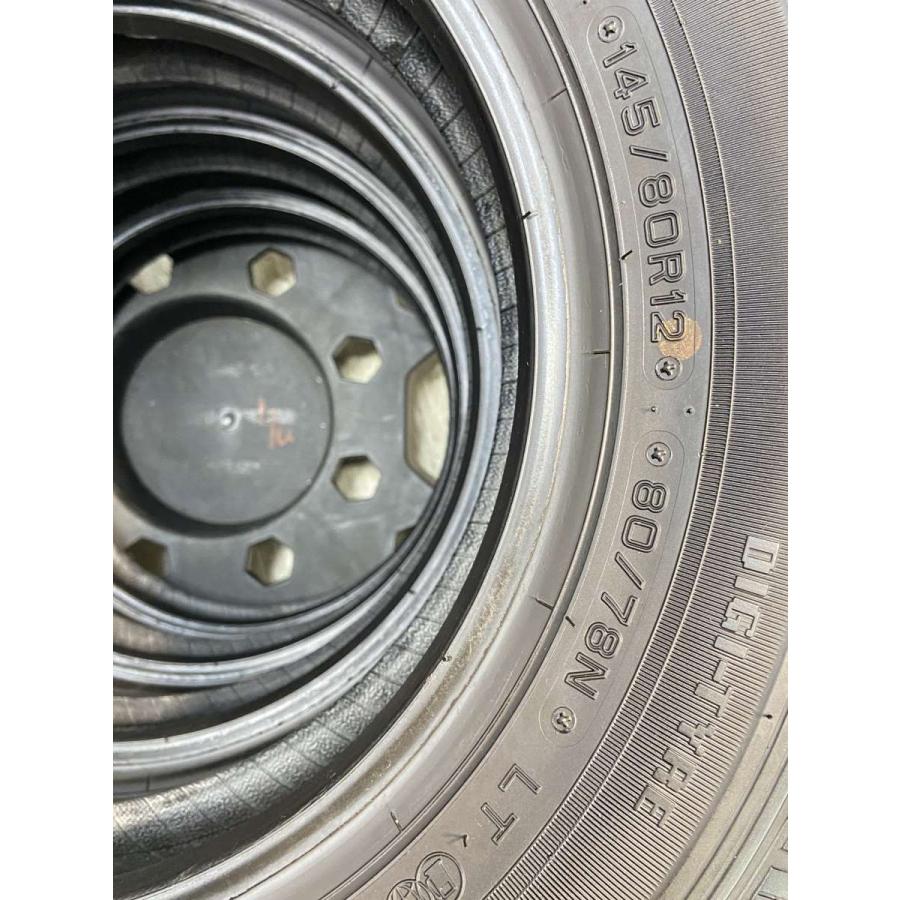DUNLOP（ダンロップ） 中古タイヤ サマータイヤ 4本セット145/80R12 80 